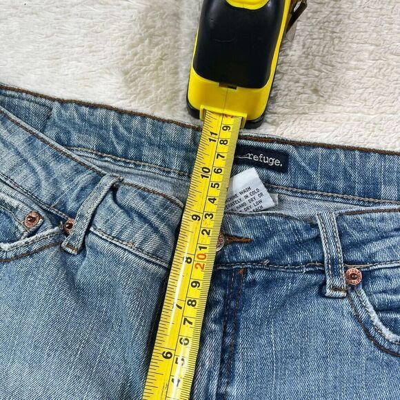 Vintage Y2K Refuge Light Wash Flare Wide Leg Preppy Jeans - Picture 7 of 9